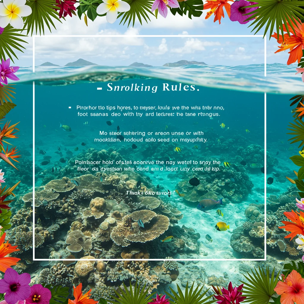 Rules and Regulations for Snorkeling at Molokini and Turtle Town