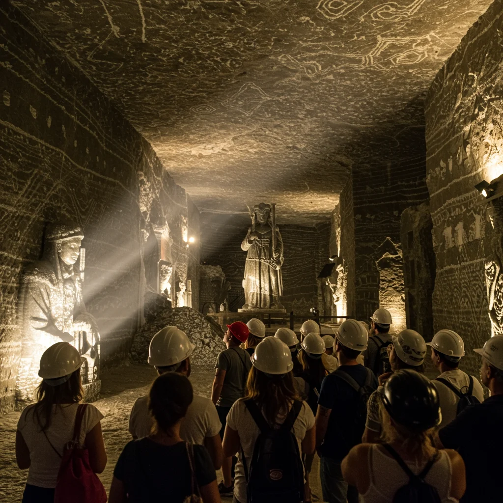 Afternoon: Transfer to the Wieliczka Salt Mine
