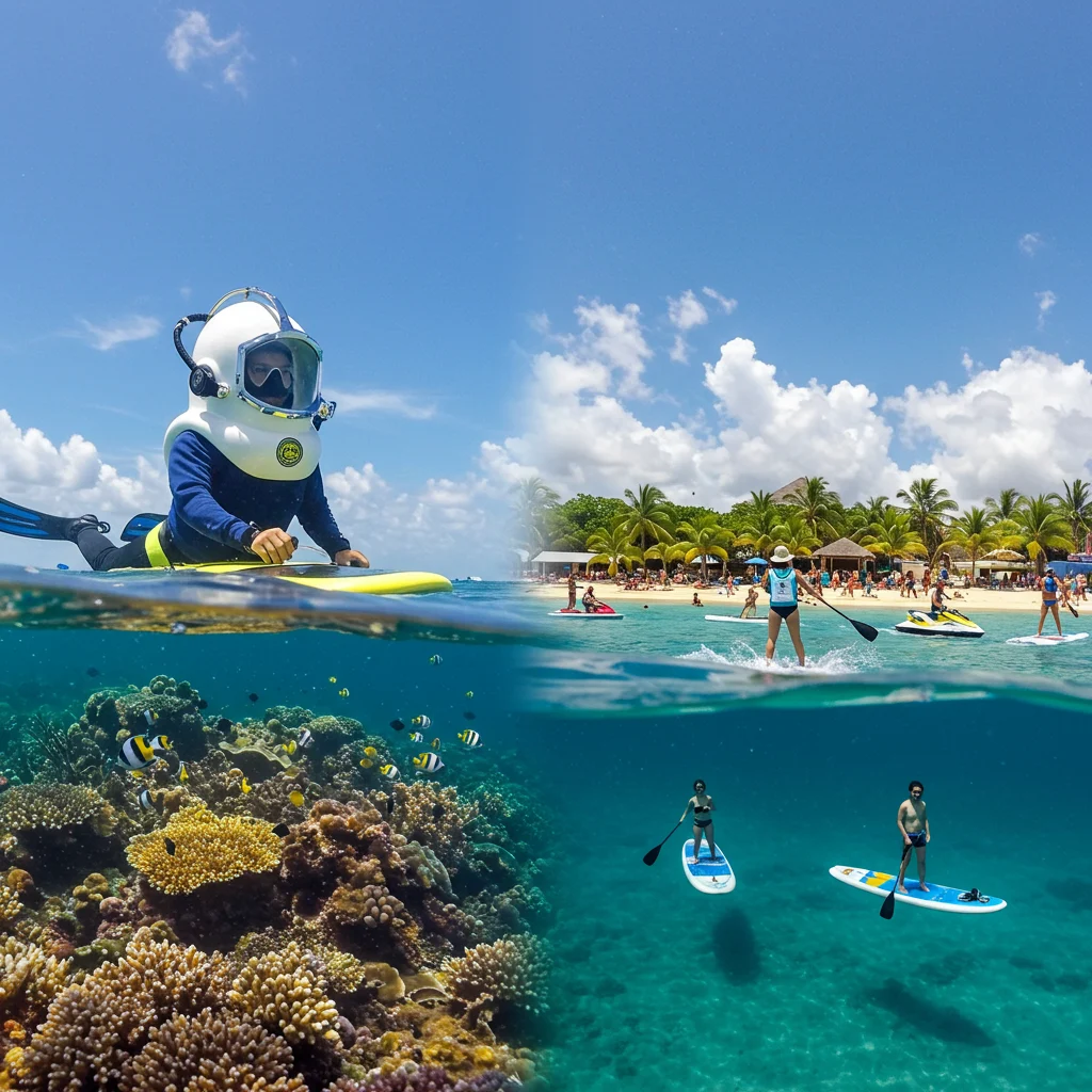 Helmet Diving vs. Other Boracay Water Activities