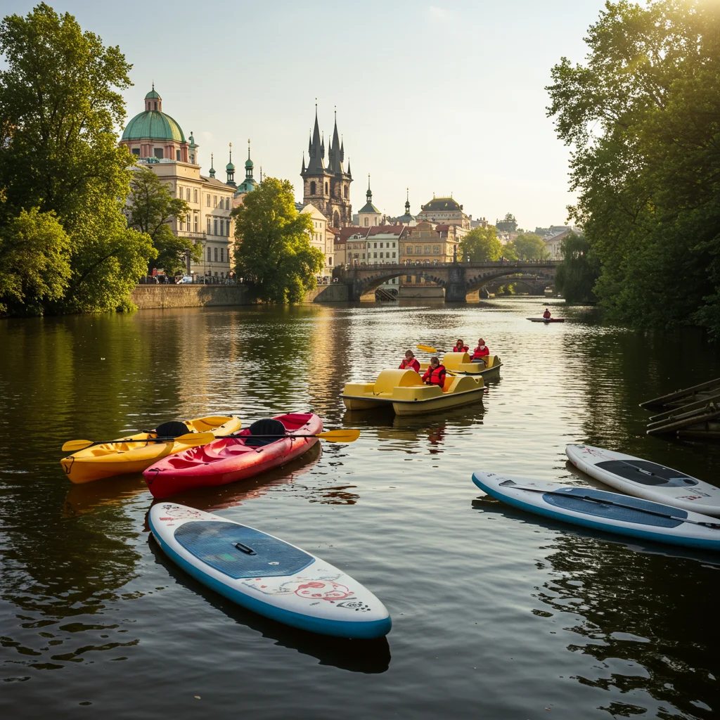 Esperienze alternative: kayak, pedalò e SUP sul Moldava