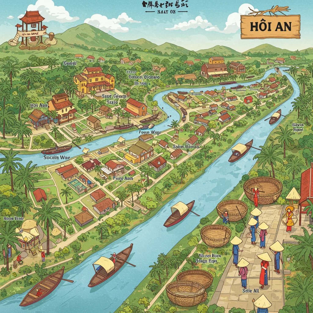 How to Get to the Basket Boat Tour Sites in Hoi An