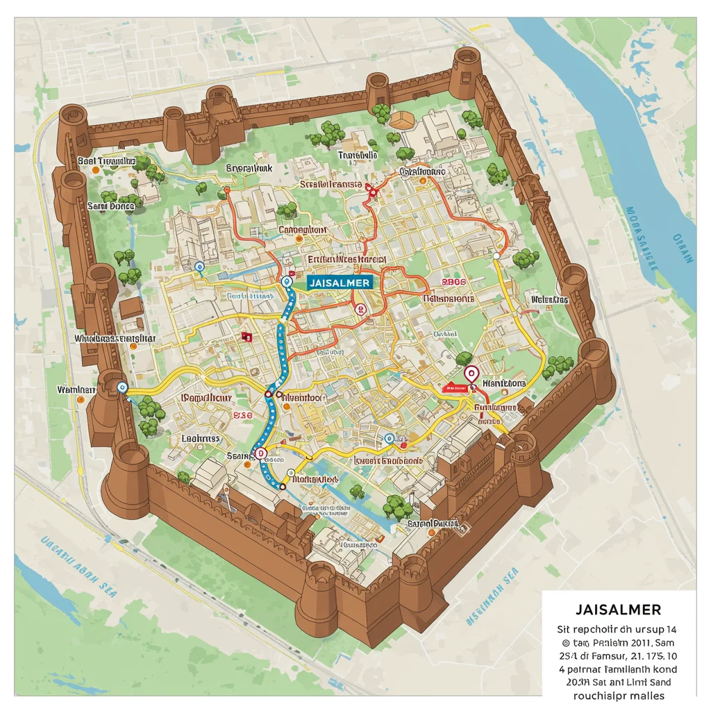 Jaisalmer Itinerary: Sample Maps and Route Suggestions