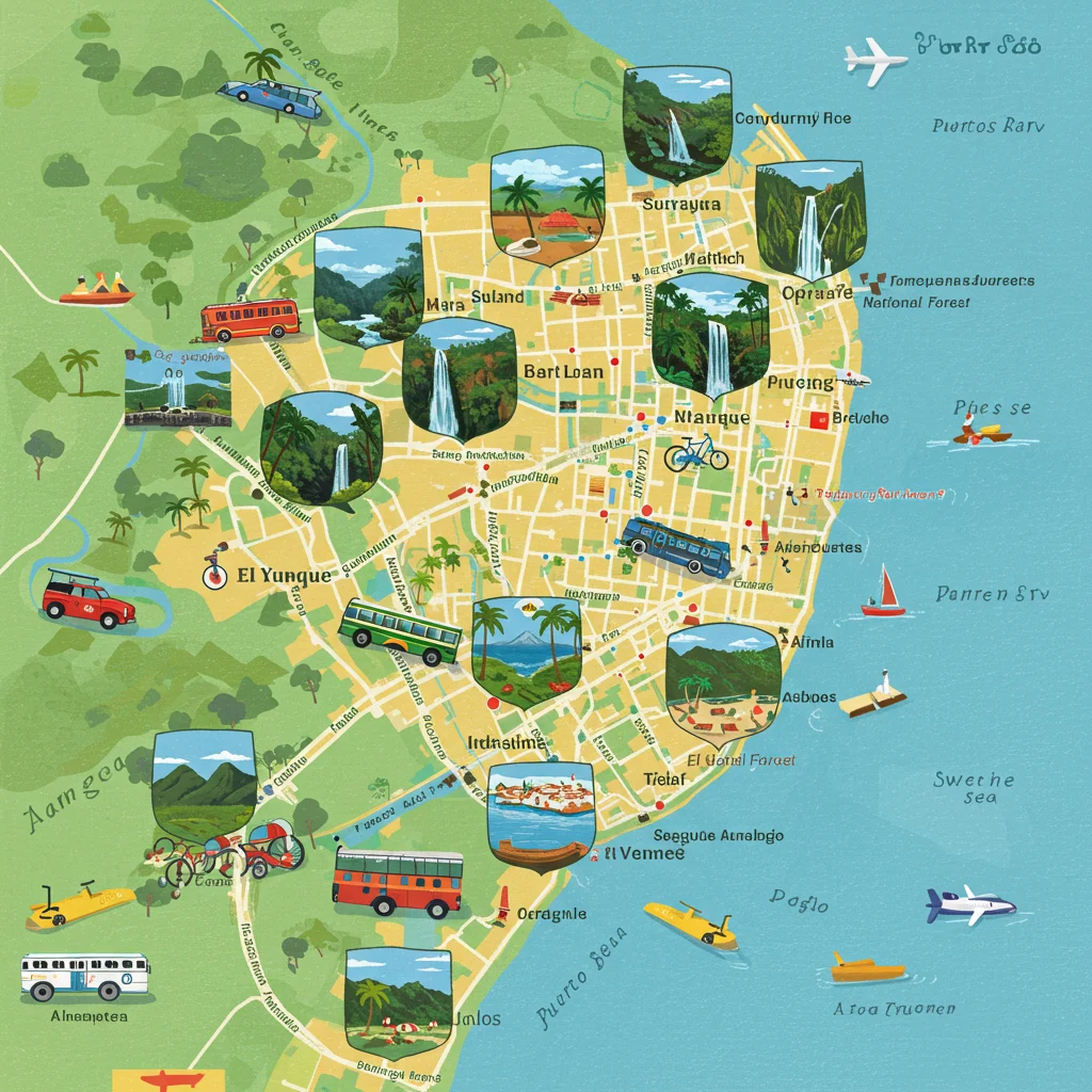 Overview of Travel Options from San Juan to El Yunque