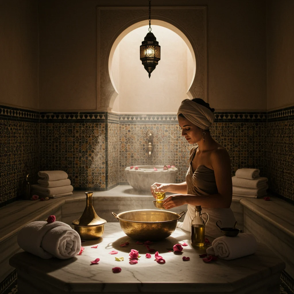 Strumenti e prodotti tradizionali del Hammam