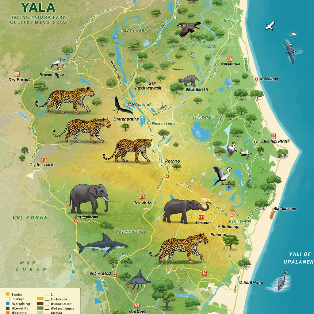 Welche Zonen gibt es im Yala Nationalpark?