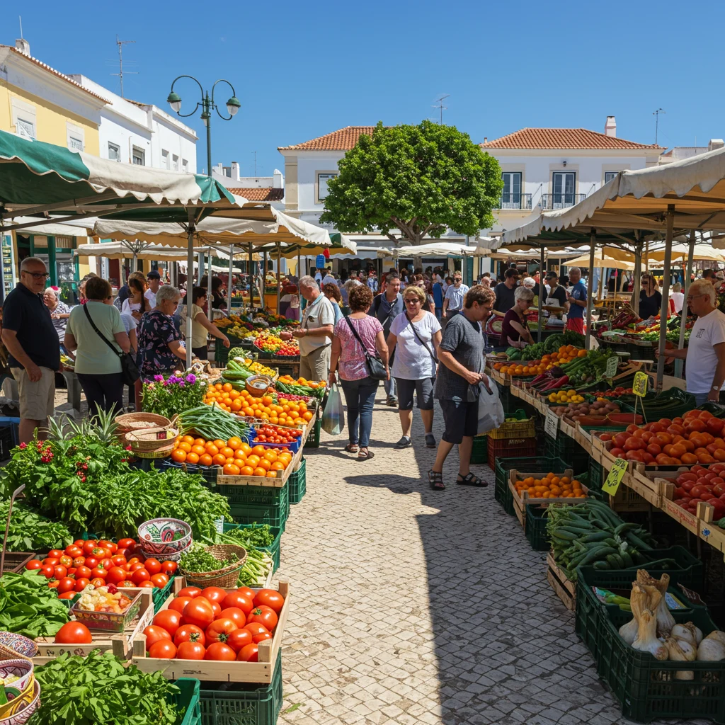 When Does Quarteira Market Take Place?