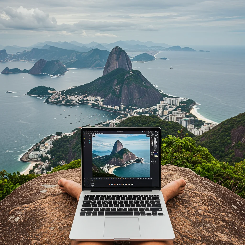 Editing and Sharing Your Pedra do Telégrafo Photo