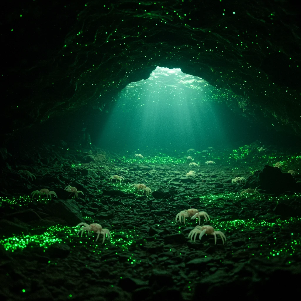 The Underground Lake: Home to the Blind Albino Crabs