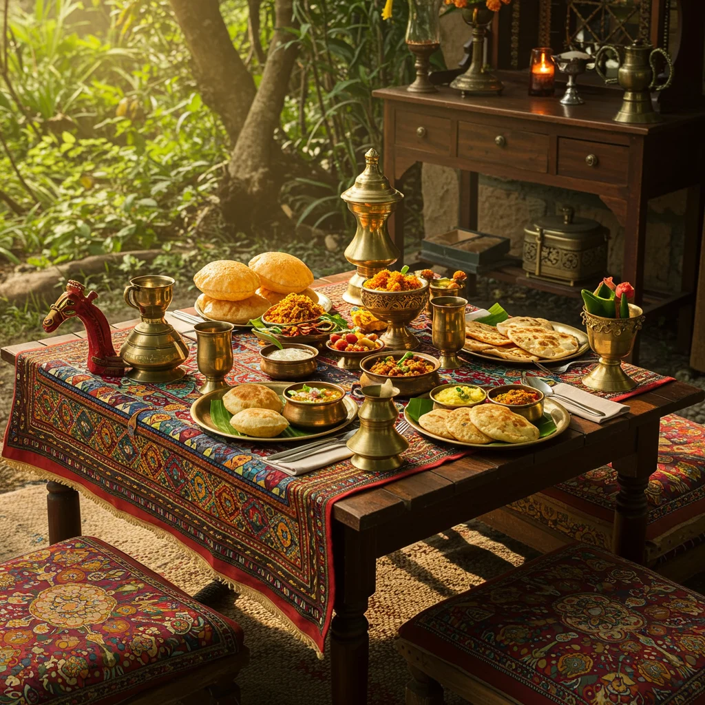 Traditional Maharashtrian Cuisine at Meher Retreat